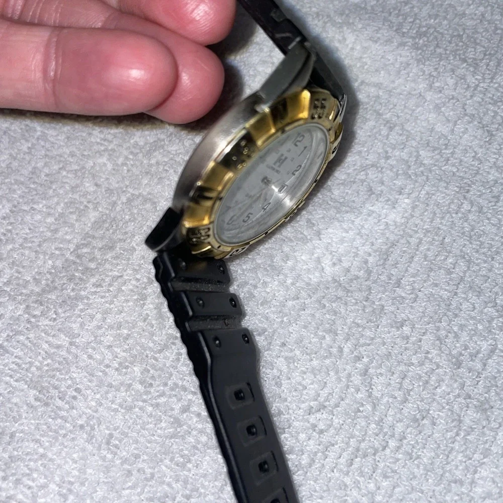 Vintage Calvin Hill  Watch Mens Gold Silver Two Tone #c3